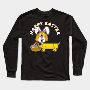 Easter Dachshund Bunny Eggs Dog Lover Long Sleeve T-Shirt